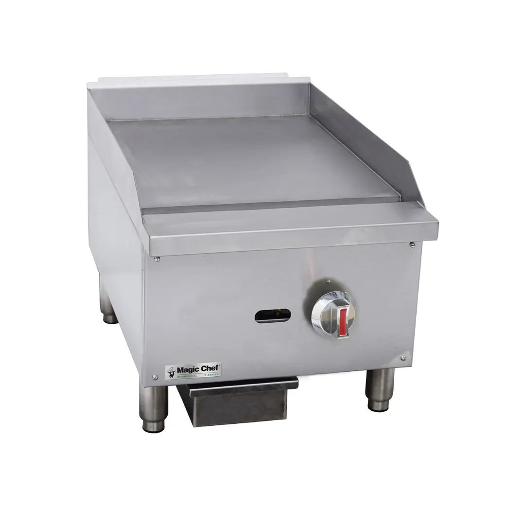 Magic Chef M16MG 16" Countertop Manual Gas Griddle, 5/8" Steel Plate, 30.000 BTU