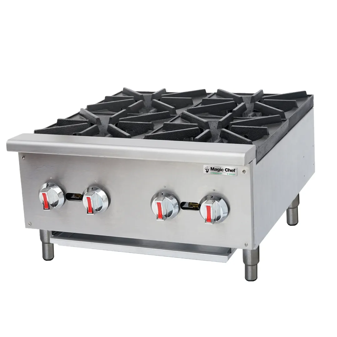 Magic Chef M24HP 24" Countertop Gas Hotplate with (4) Burners, 100.000 BTU