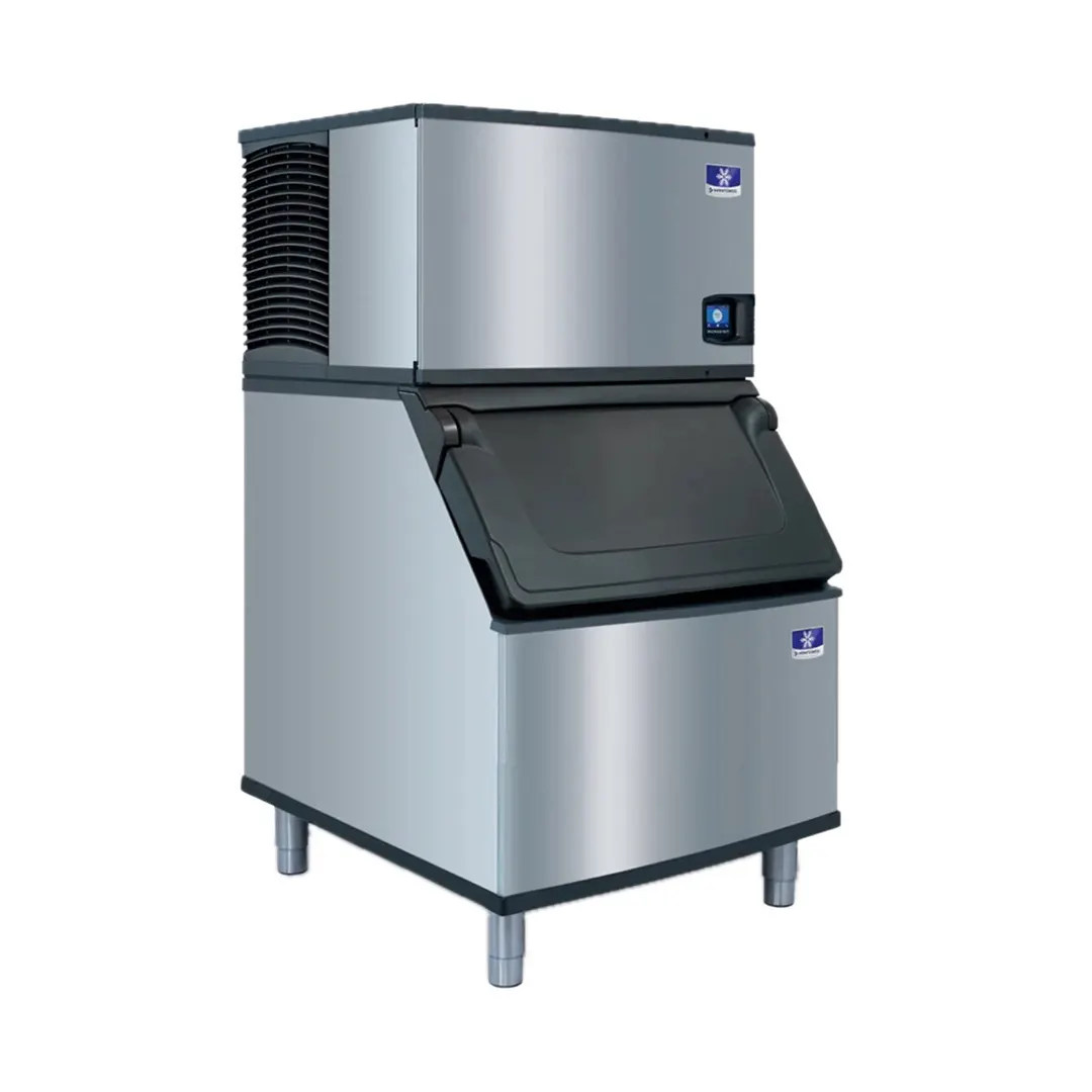 Manitowoc IYT0300A/D570 Air Cooled Half Cube 310 lb Ice Machine with Bin, 532 lb Storage