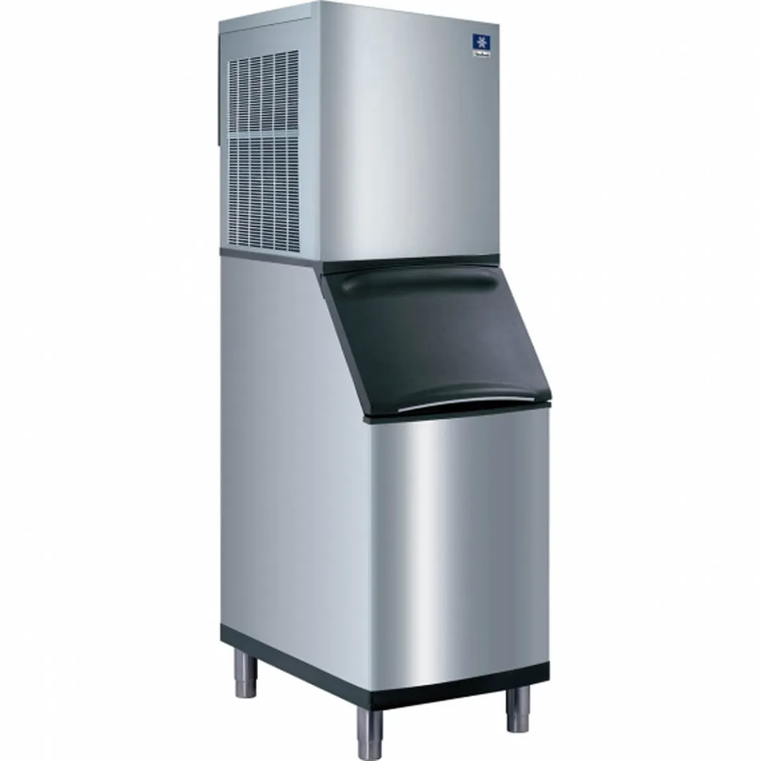Manitowoc RNP0620W/D420 Water Cooled Nugget 613 lb Ice Machine with Bin, 383 lb Storage