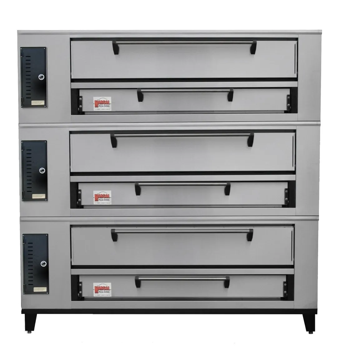 Marsal SD-866 TRIPLE 86" Gas Pizza Deck Oven, Triple Deck
