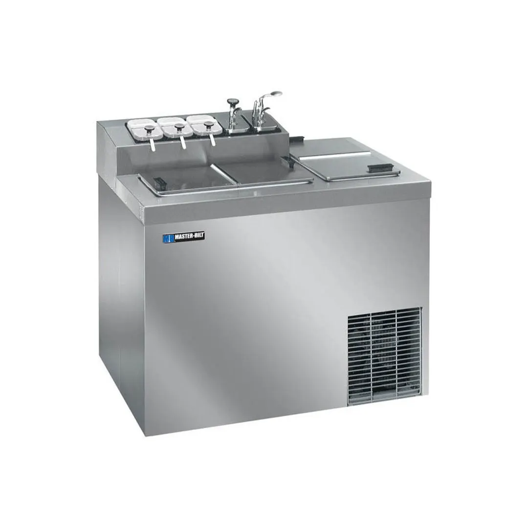 Master-Bilt FLR-60SE 43" Flip Top Ice Cream Dipping Cabinet with Syrup Rail, Stainless