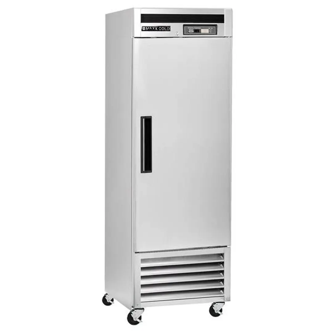 Maxx Cold MCF-23FDHC 26.75" 1-Solid Door Reach-In Freezer, Bottom Mount, 18.9 cu. ft., Stainless Steel