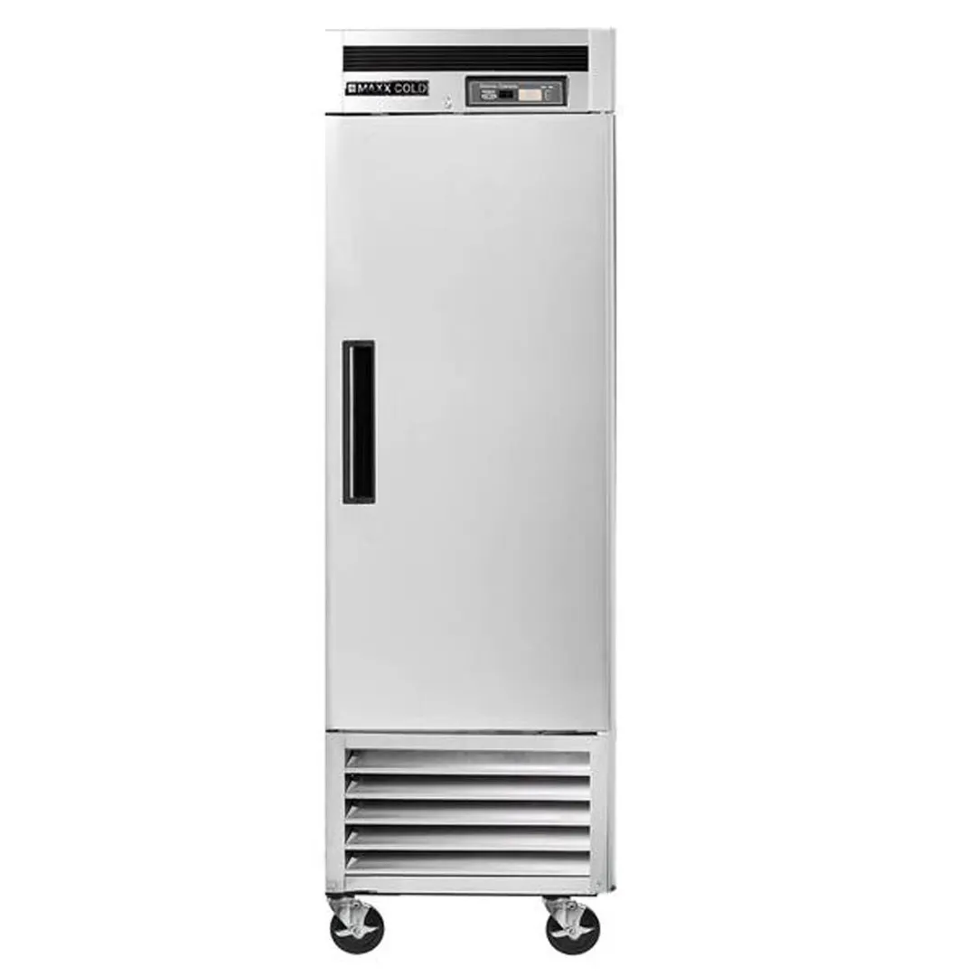 Maxx Cold MCF-23FDHC 26.75" 1-Solid Door Reach-In Freezer, Bottom Mount, 18.9 cu. ft., Stainless Steel