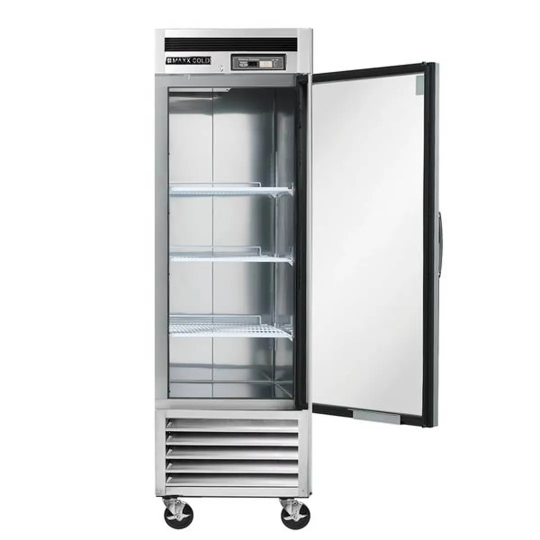 Maxx Cold MCF-23FDHC 26.75" 1-Solid Door Reach-In Freezer, Bottom Mount, 18.9 cu. ft., Stainless Steel