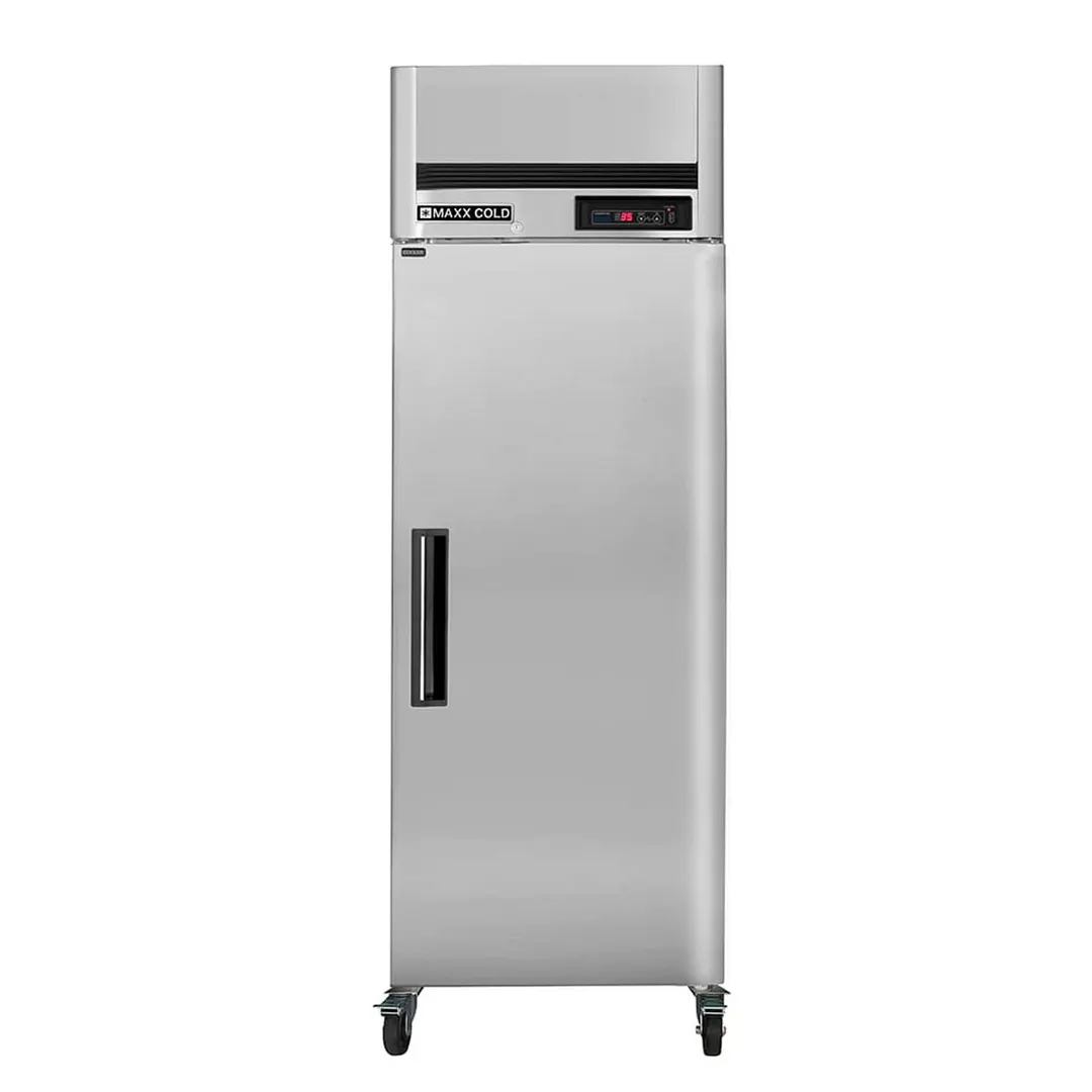 Maxx Cold MCRT-23FDHC 27" 1-Section Reach-In Refrigerator w/ Solid Door, Top Mount, Stainless Steel, 19 cu. ft