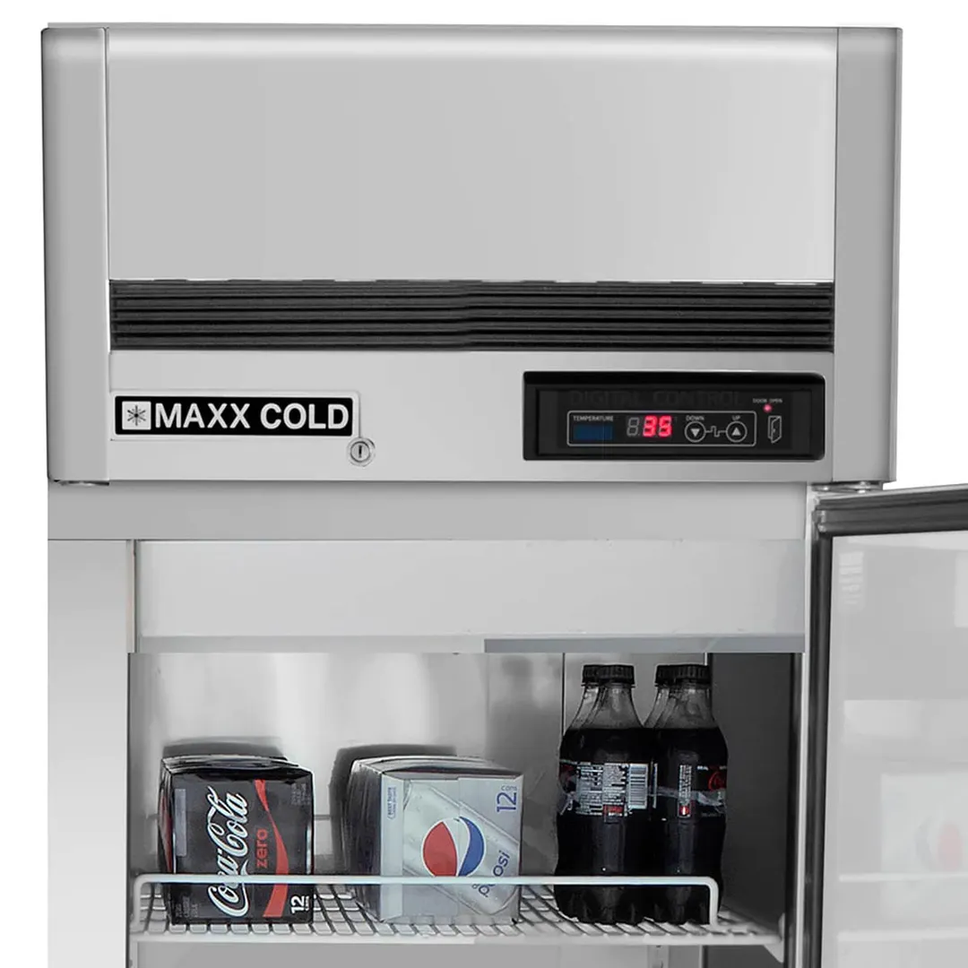 Maxx Cold MCRT-23FDHC 27" 1-Section Reach-In Refrigerator w/ Solid Door, Top Mount, Stainless Steel, 19 cu. ft