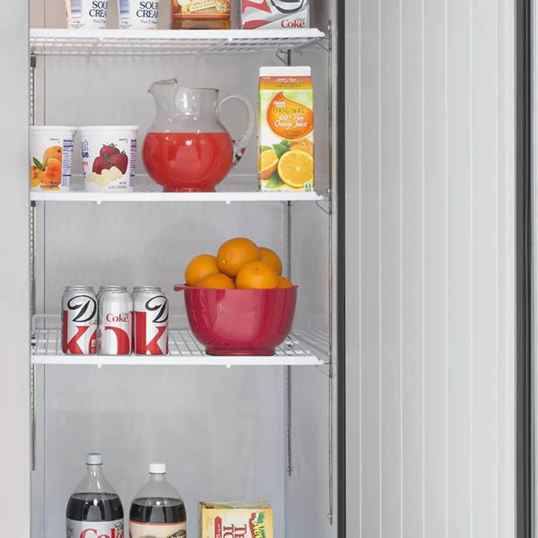 Maxx Cold MCRT-49FDHC 54" 2-Section Reach-In Refrigerator w/ 2 Solid Doors, Top Mount, Stainless Steel, 43 cu. ft