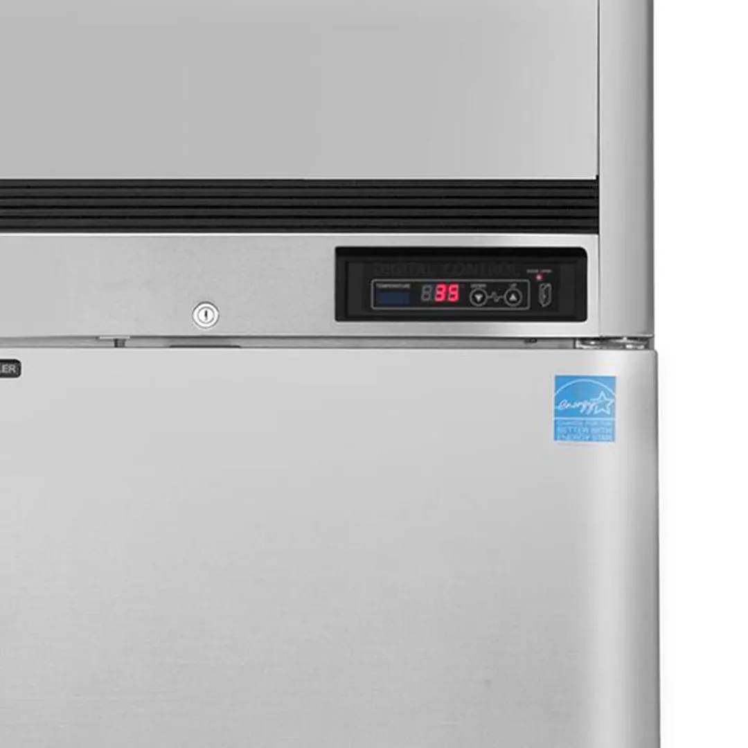 Maxx Cold MCRT-49FDHC 54" 2-Section Reach-In Refrigerator w/ 2 Solid Doors, Top Mount, Stainless Steel, 43 cu. ft