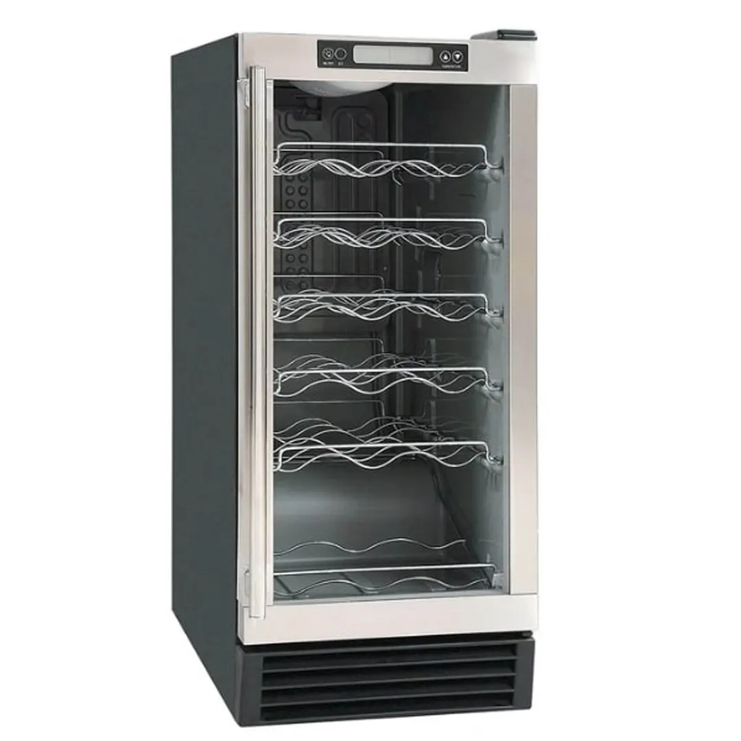 Maxx Ice MCWC28 15" Glass Door Wine Refrigerator, Single Temperature, 28 Bottles
