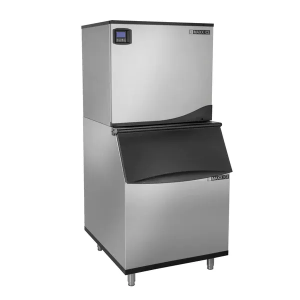 Maxx Ice MIM1000NH-B580 Ice Maker, 30" Wide Half-Cube, 1000 lb/Day, 580 lb Steel Bin, Air-Cooled