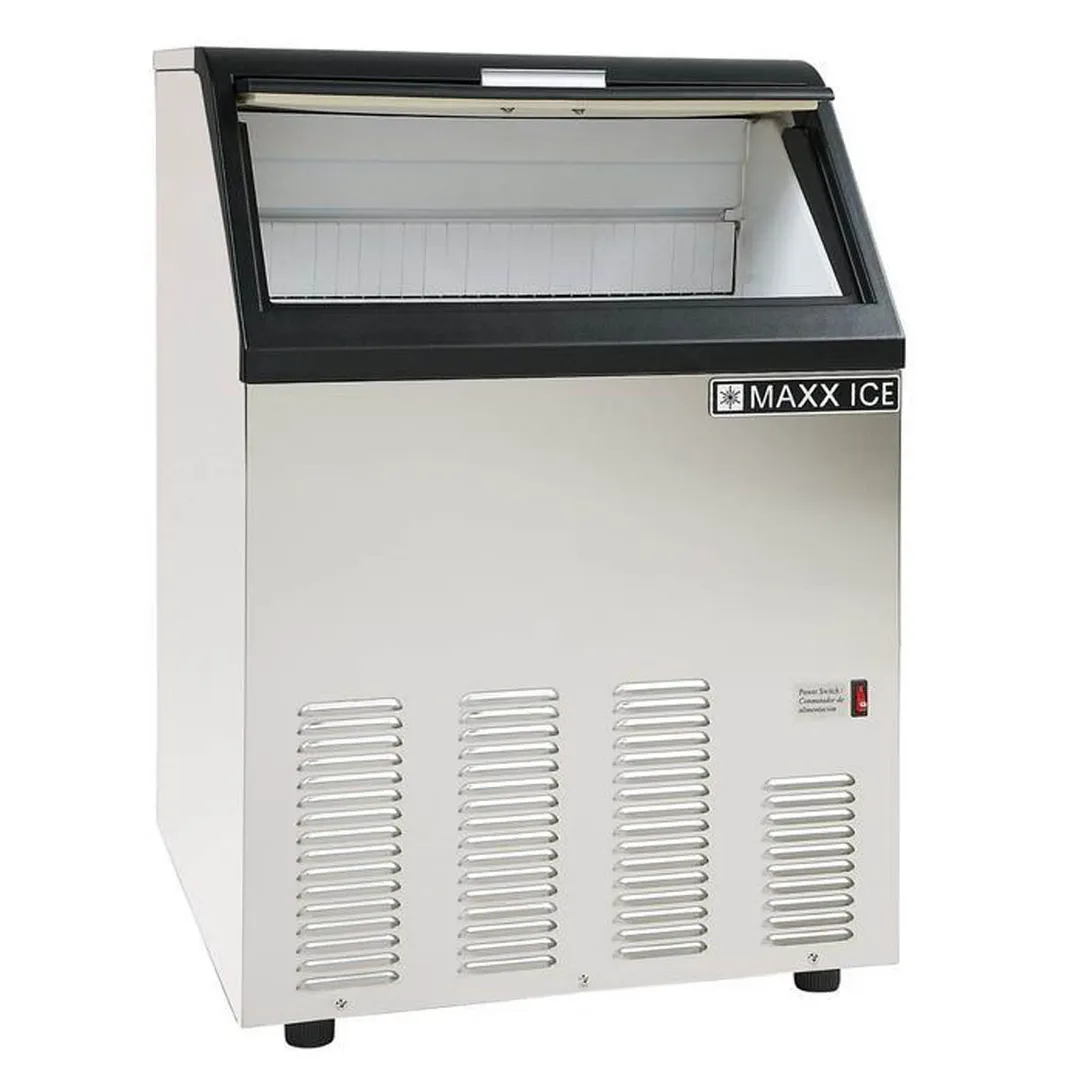 Maxx Ice MIM130 22" Air Cooled Full Cube 130 lb Undercounter Ice Machine with 35 lb Bin
