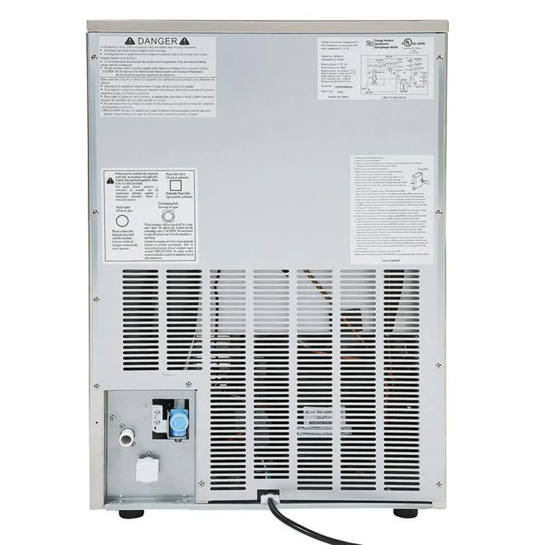 Maxx Ice MIM130 22" Air Cooled Full Cube 130 lb Undercounter Ice Machine with 35 lb Bin