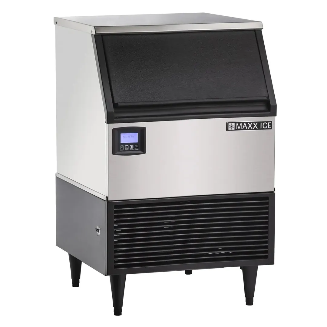 Maxx Ice MIM150NH 24" Air Cooled Half Cube 152 lb Undercounter Ice Machine with 75 lb Bin