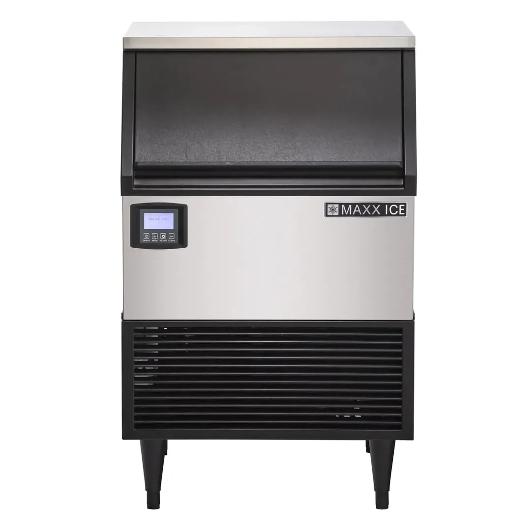 Maxx Ice MIM200NH 24" Air Cooled Half Cube 199 lb Undercounter Ice Machine with 75 lb Bin