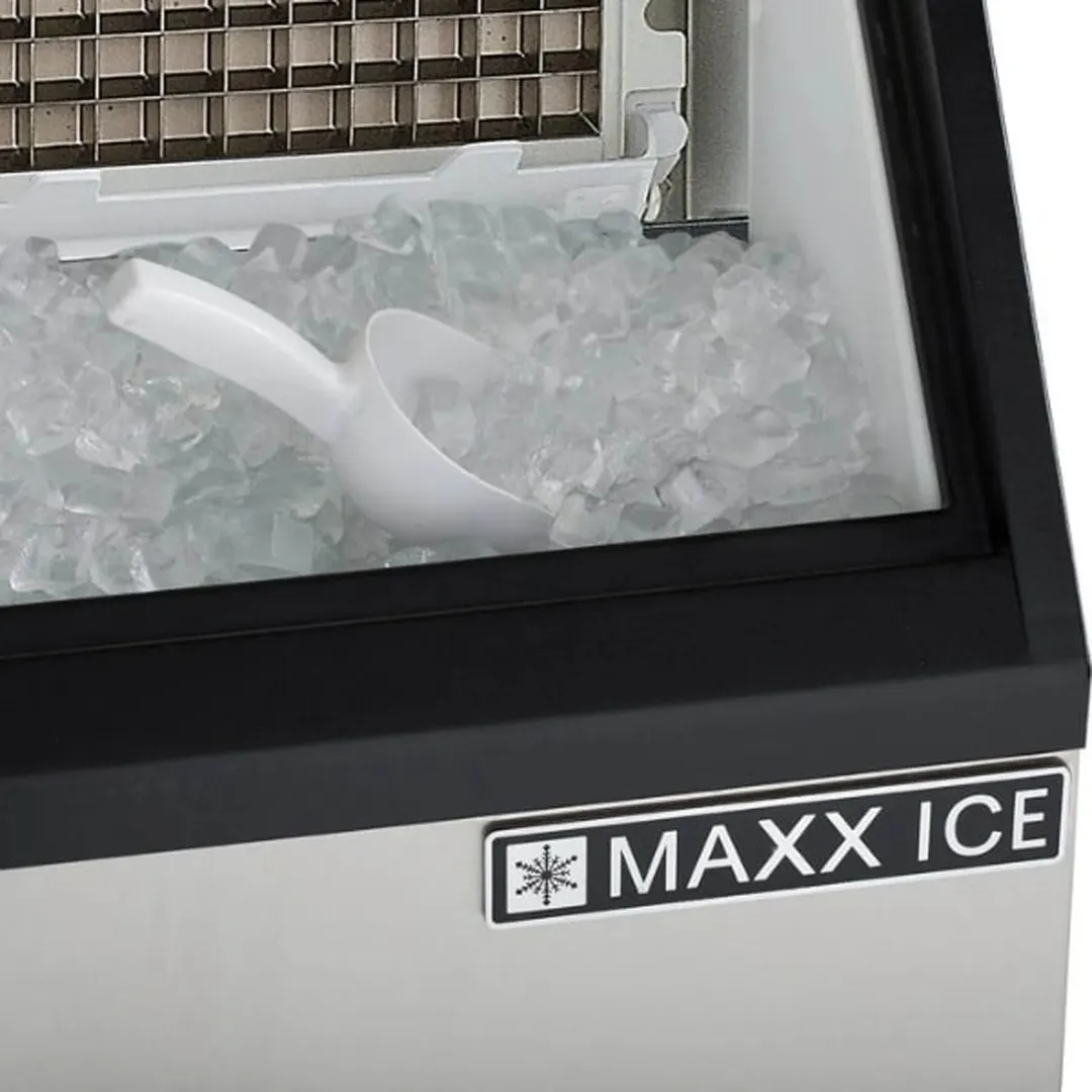 Maxx Ice MIM250 24" Air Cooled Full Cube 260 lb Undercounter Ice Machine with 75 lb Bin