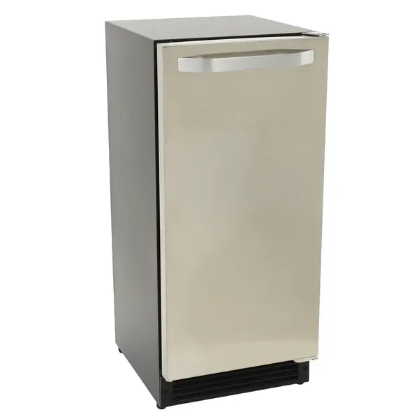 Maxx Ice MIM25C – 15" Ice Maker, 50 lb/24h Crescent Cubes, 50 lb Stainless Bin, Reversible Door