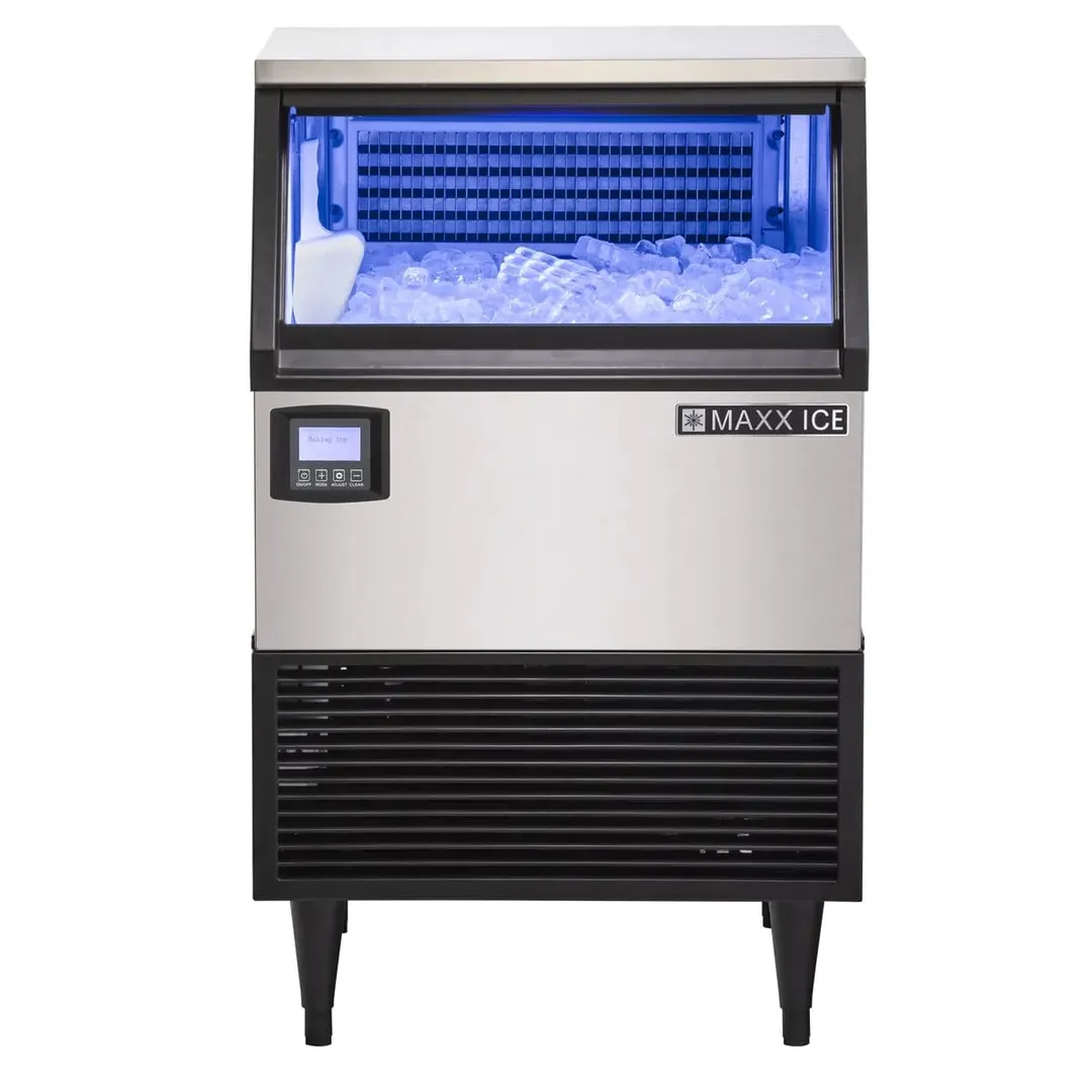 Maxx Ice MIM260NH 24" Air Cooled Half Cube 265 lb Undercounter Ice Machine with 75 lb Bin