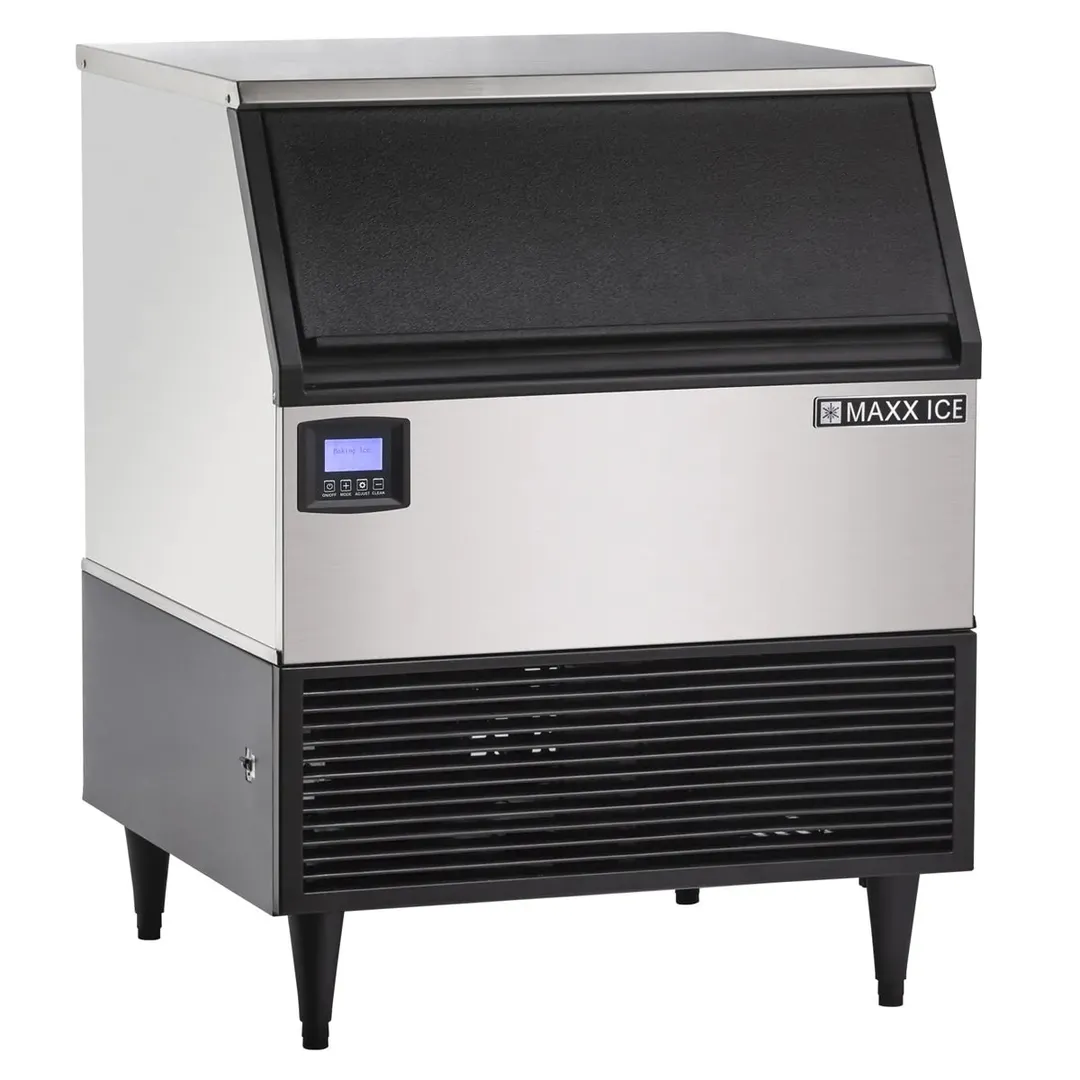 Maxx Ice MIM320N 30" Air Cooled Full Cube 328 lb Undercounter Ice Machine with 100 lb Bin