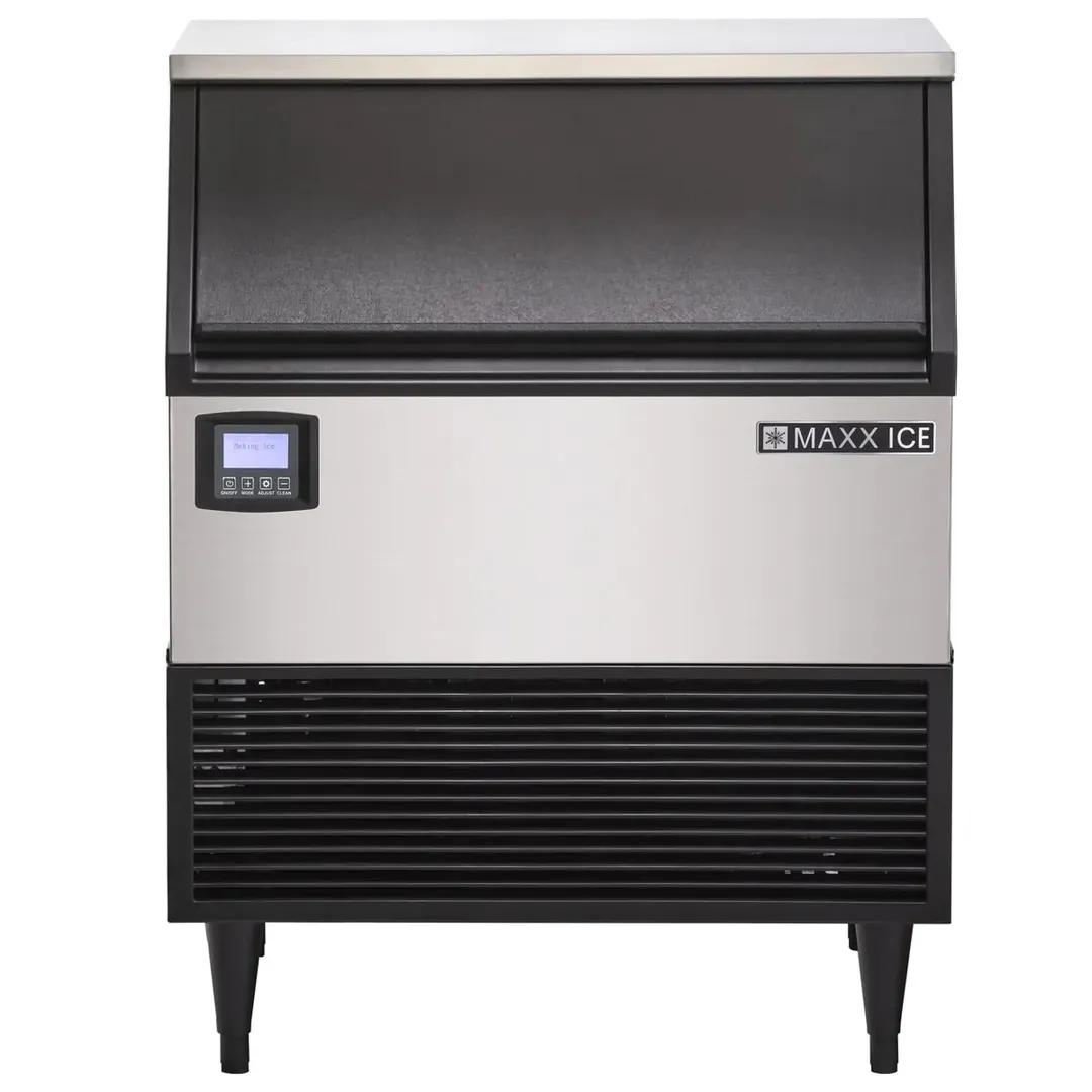 Maxx Ice MIM320N 30" Air Cooled Full Cube 328 lb Undercounter Ice Machine with 100 lb Bin