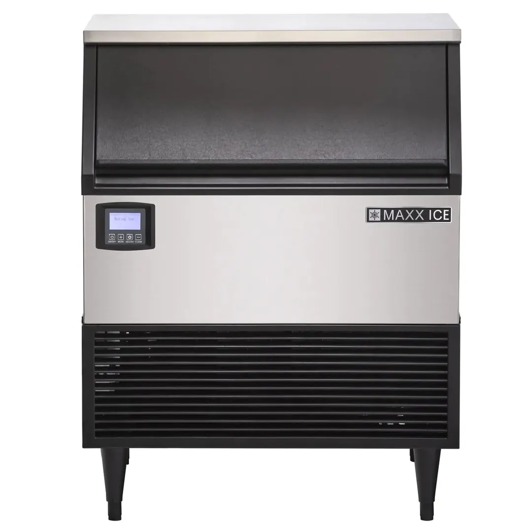 Maxx Ice MIM320NH 30" Air Cooled Half Cube 328 lb Undercounter Ice Machine with 100 lb Bin