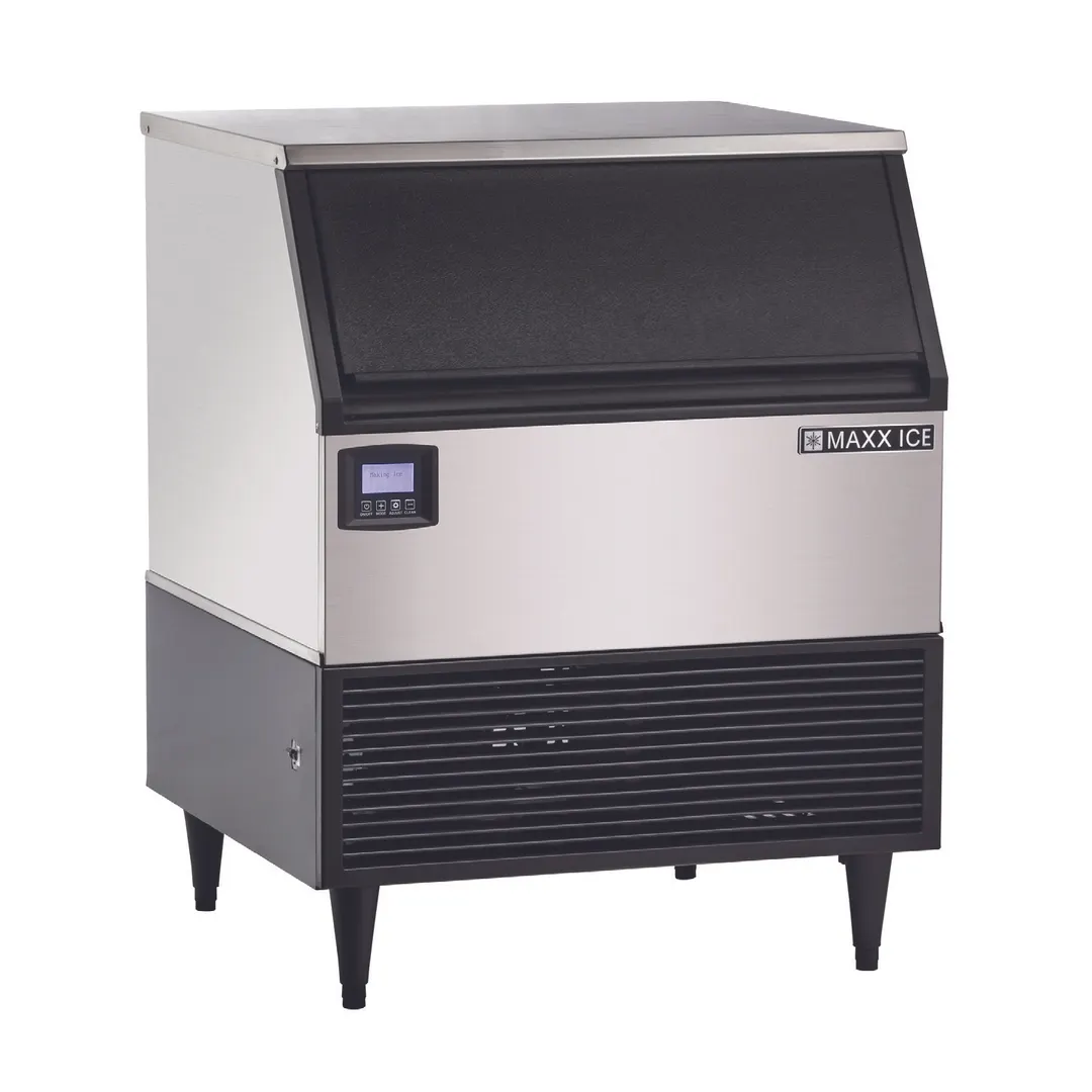 Maxx Ice MIM320NH 30" Air Cooled Half Cube 328 lb Undercounter Ice Machine with 100 lb Bin