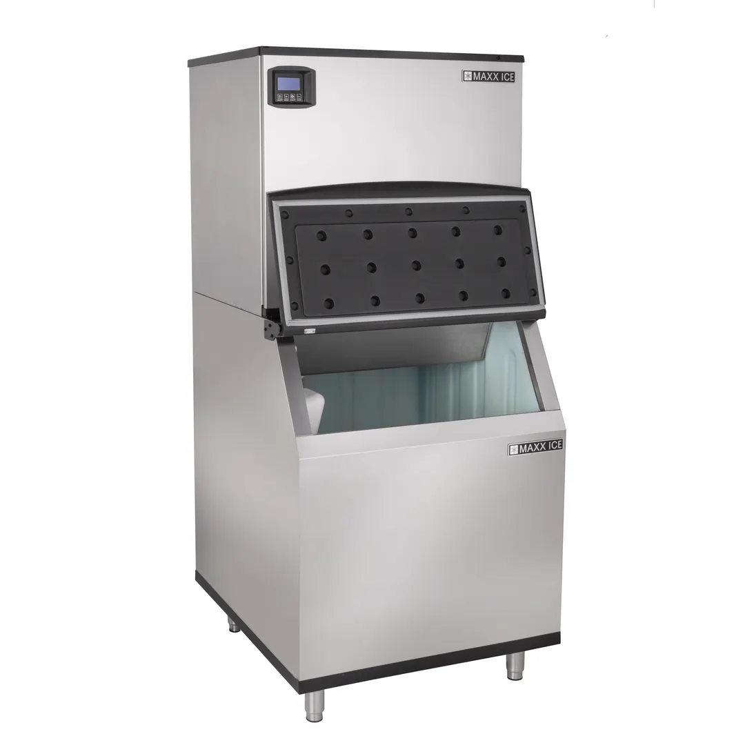 Maxx Ice MIM370N-B470 Ice Maker, 30" Wide Cube, 373 lb/Day, Black Trim, 470 lb Bin, ENERGY STAR®
