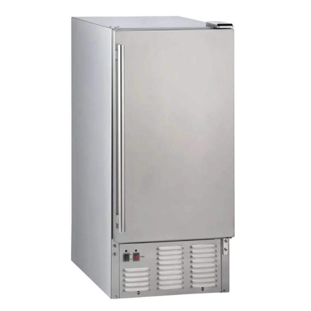 Maxx Ice MIM50-O 15" Air Cooled Full Cube 60 lb Undercounter Ice Machine with 25 lb Bin, Outdoor