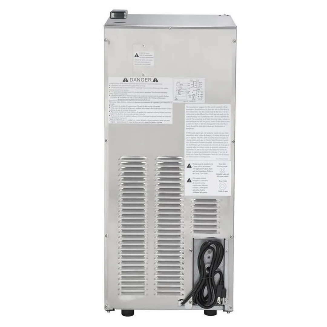 Maxx Ice MIM50-O 15" Air Cooled Full Cube 60 lb Undercounter Ice Machine with 25 lb Bin, Outdoor