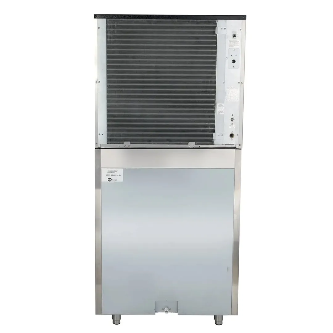 Maxx Ice MIM500N/MIB470N Air Cooled Full Cube 521 lb Ice Machine with Bin, 470 lb Storage