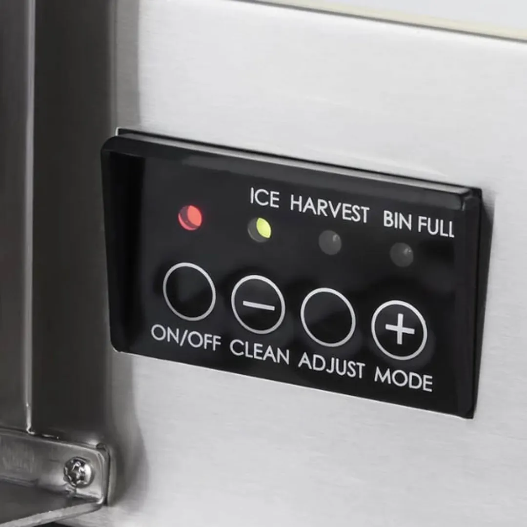 Maxx Ice MIM50P-O 15" Air Cooled Full Cube 65 lb Undercounter Ice Machine with 25 lb Bin, Outdoor