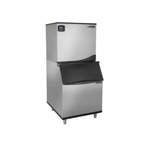 Maxx Ice MIM650NH-B470 Ice Maker, 30" Wide, 645 Lb/Day, 470 Lb Bin, Air‑Cooled, Full‑Cube, Stainless