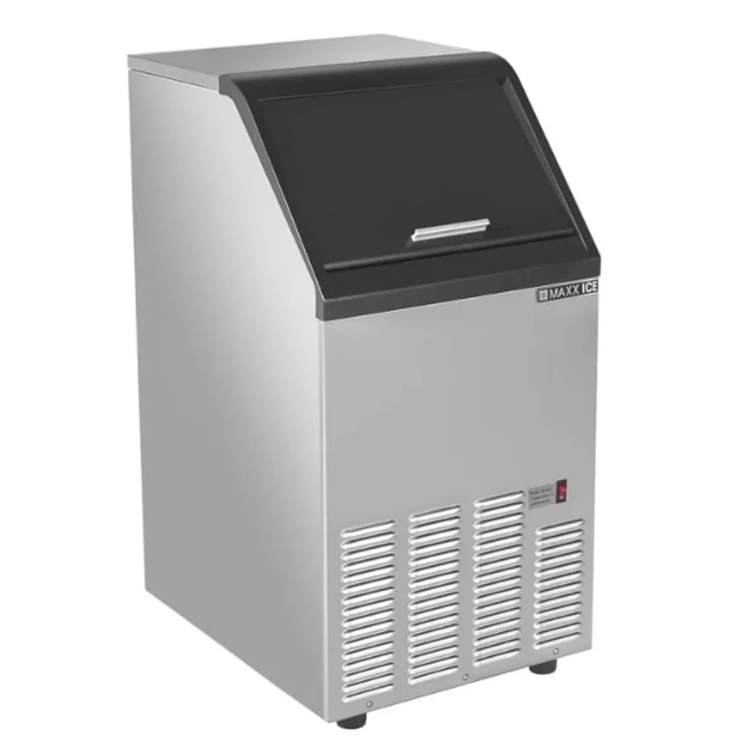 Maxx Ice MIM85H 17" Air Cooled Half Cube 88 lb Undercounter Ice Machine with 25 lb Bin