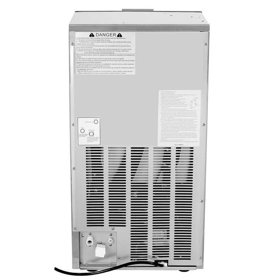 Maxx Ice MIM85H 17" Air Cooled Half Cube 88 lb Undercounter Ice Machine with 25 lb Bin