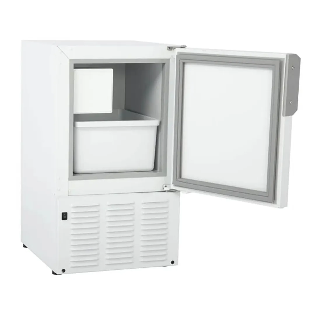 Maxx Ice MMAR25W 14" Air Cooled Crescent 25 lb Undercounter Ice Machine with 12 lb Bin, White
