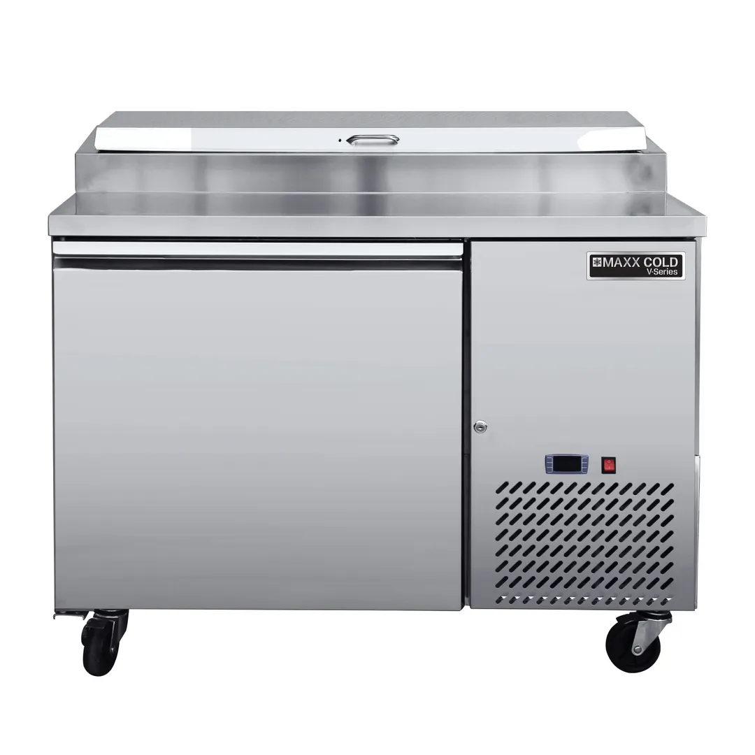 Maxx Cold MVPP50HC 50" Refrigerated Pizza Prep Table, 1-Door, 11 cu. ft., 6 1/3 Size Pans
