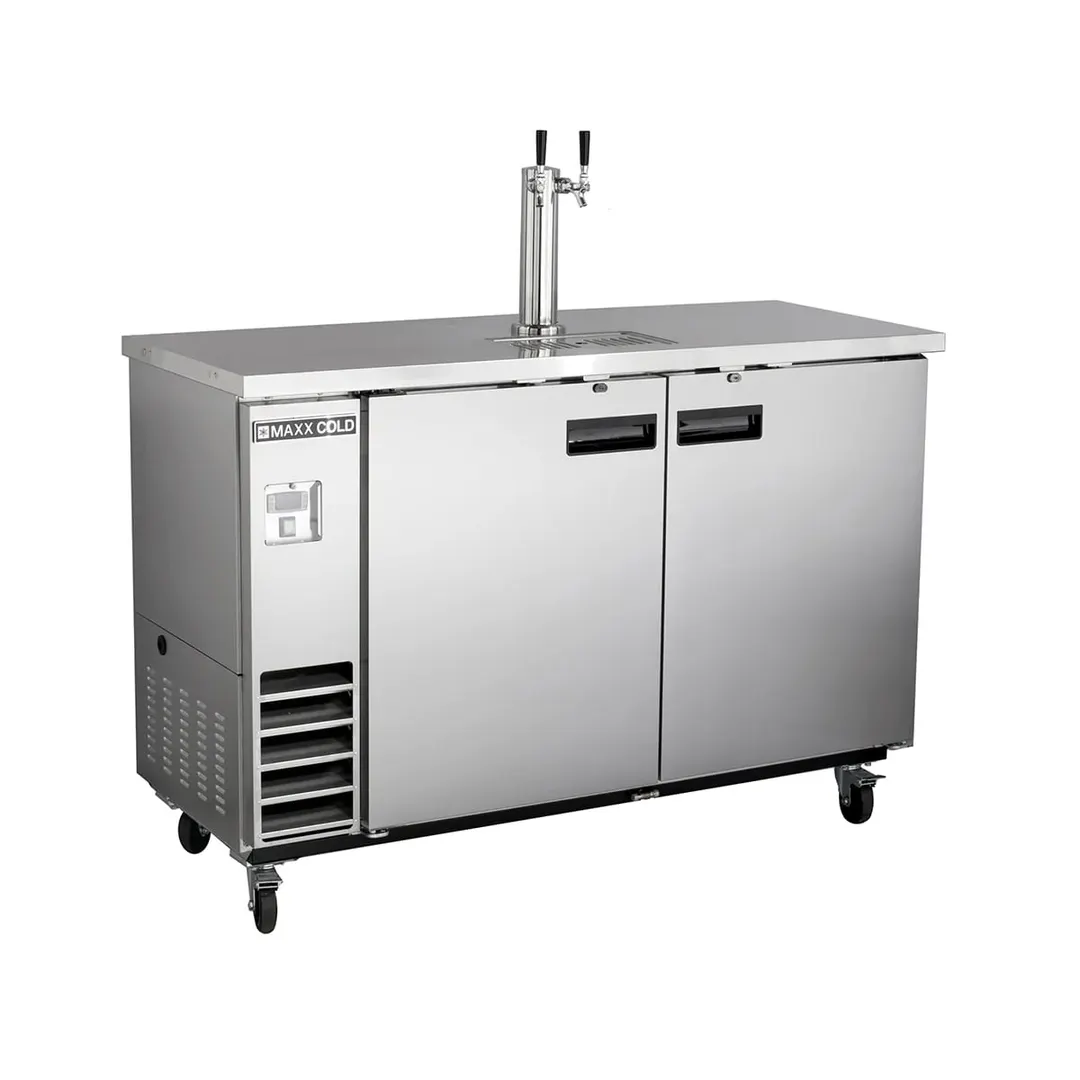 Maxx Cold MXBD48-1SHC 47" Draft Beer Cooler w/ 2 Kegs, 10.5 cu. ft., 1 Dual-Tap Tower