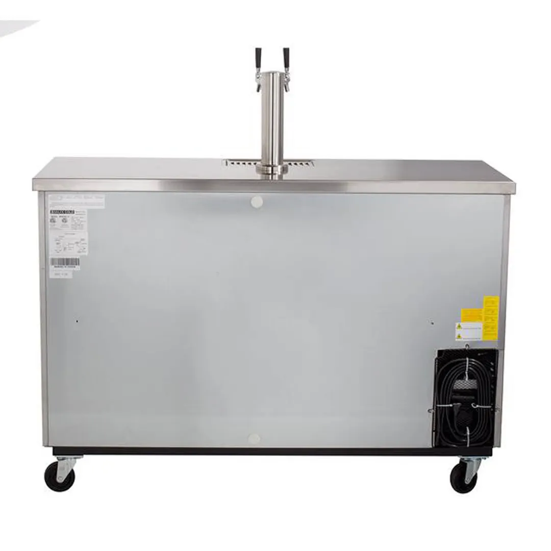 Maxx Cold MXBD60-1SHC 61" Draft Beer Cooler w/ 2 Kegs, 14.2 cu. ft., 1 Dual-Tap Tower