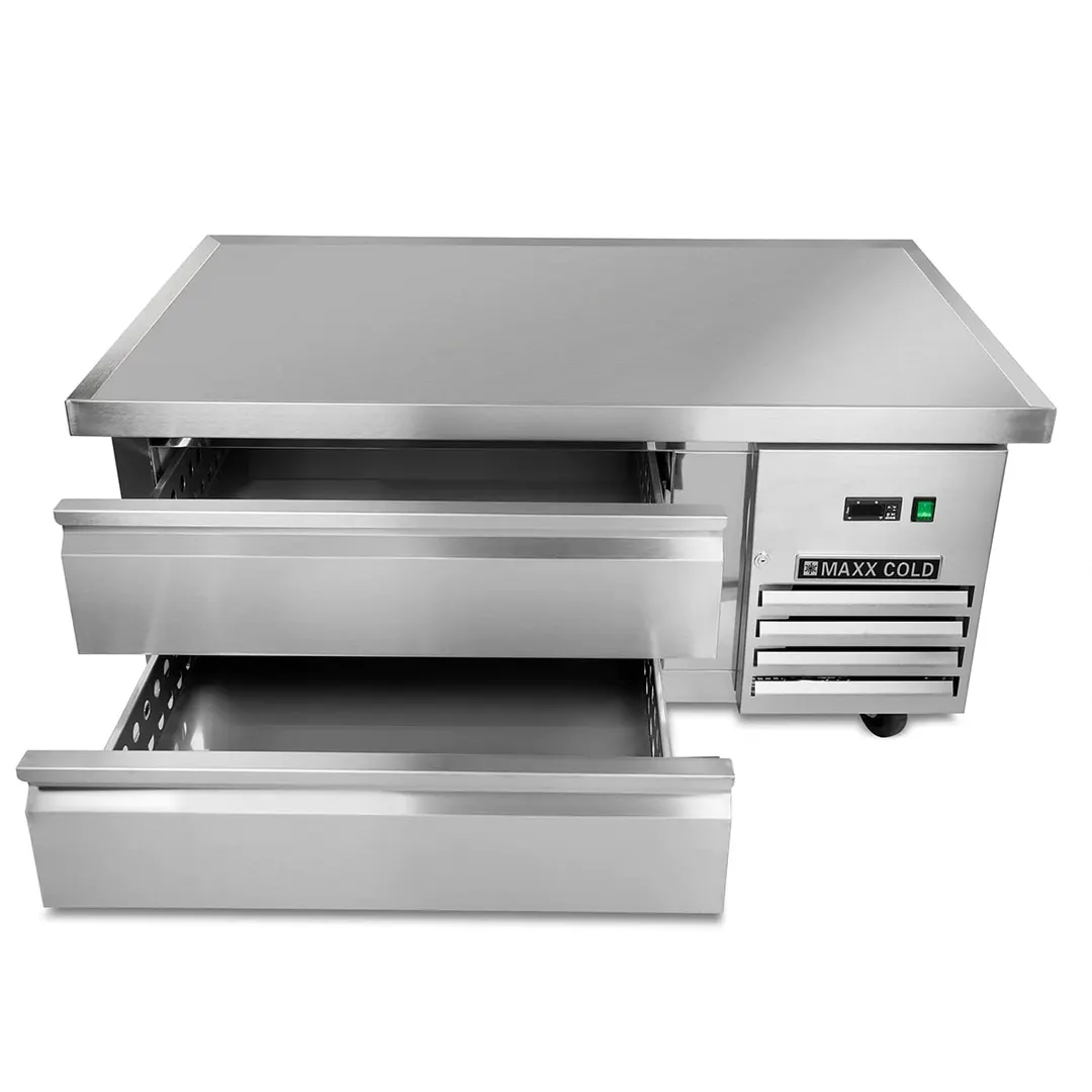 Maxx Cold MXCB48HC 50" X-Series Refrigerated Chef Base w/ 2 Drawers, 6.5 cu. ft.