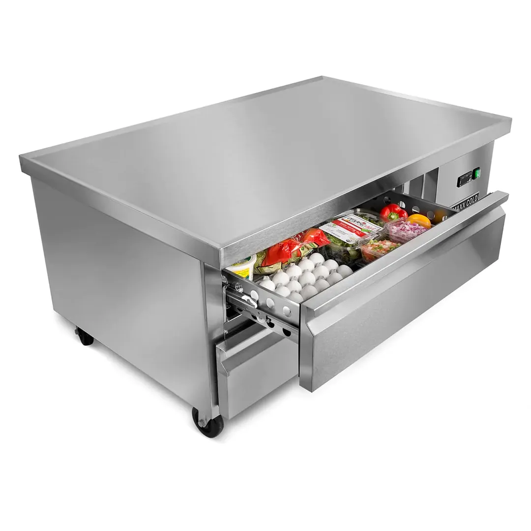 Maxx Cold MXCB48HC 50" X-Series Refrigerated Chef Base w/ 2 Drawers, 6.5 cu. ft.