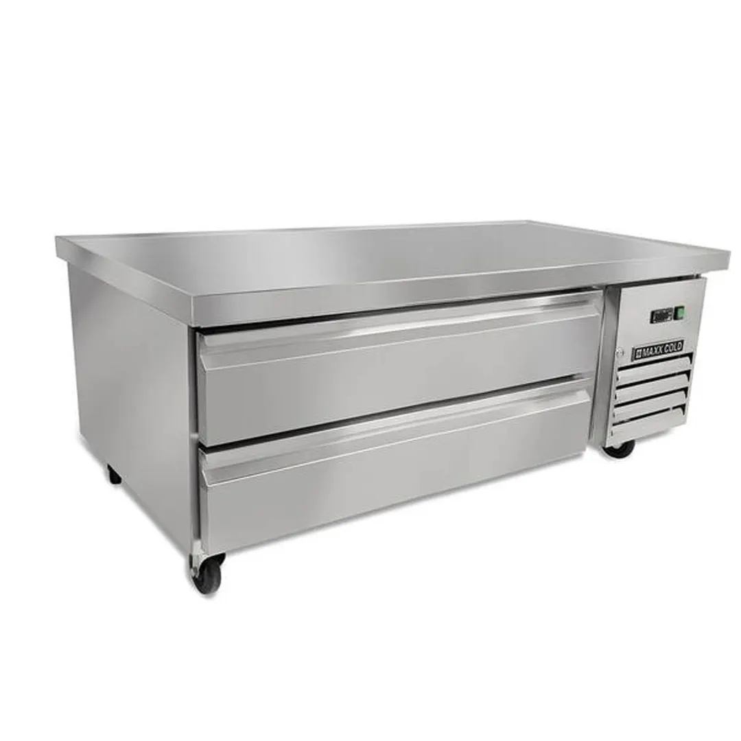 Maxx Cold MXCB60HC 62" X-Series Refrigerated Chef Base w/ 2 Drawers, 8.8 cu. ft. 