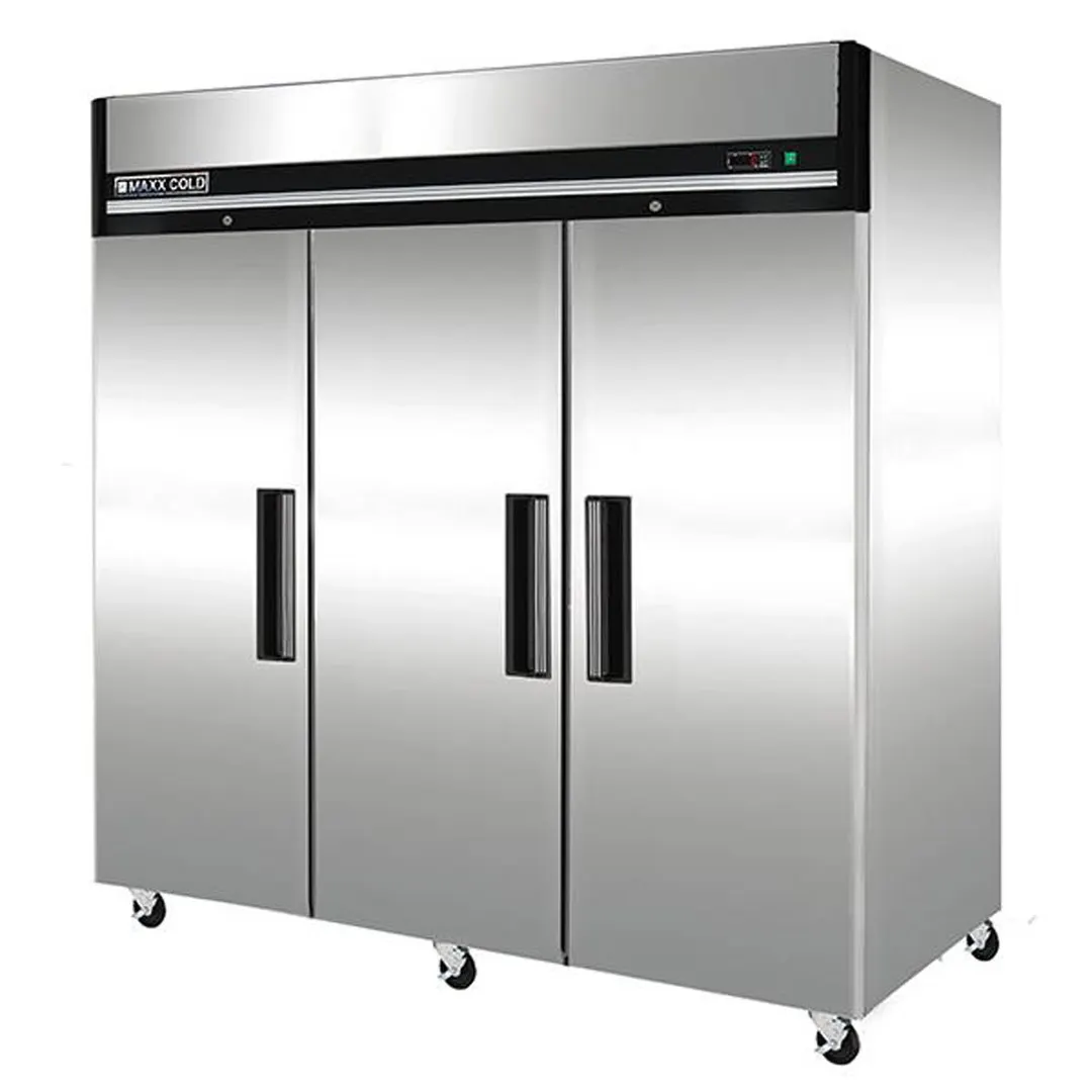 Maxx Cold MXCF-72FDHC 81" 3-Solid Door Reach-In Freezer, Top Mount, 72 cu. ft.