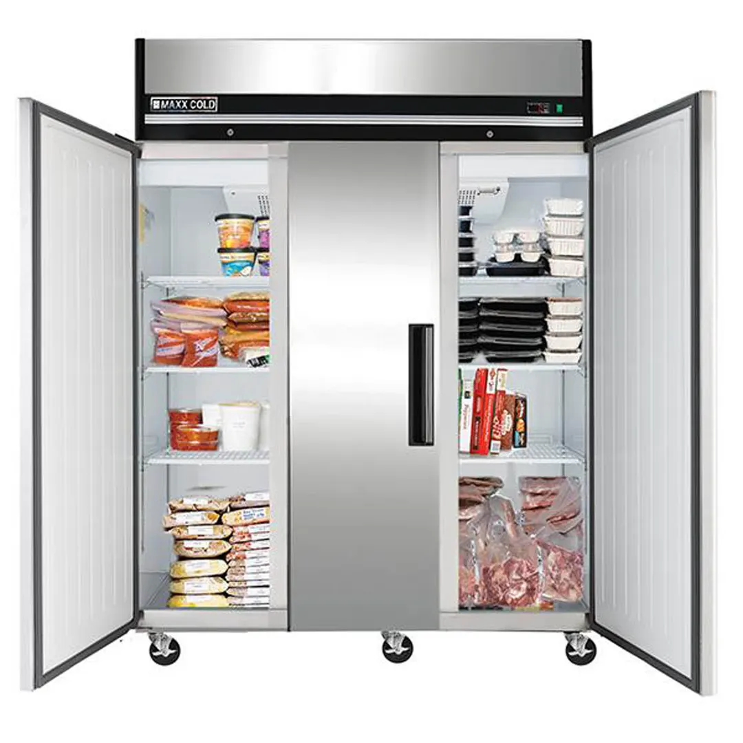 Maxx Cold MXCF-72FDHC 81" 3-Solid Door Reach-In Freezer, Top Mount, 72 cu. ft.