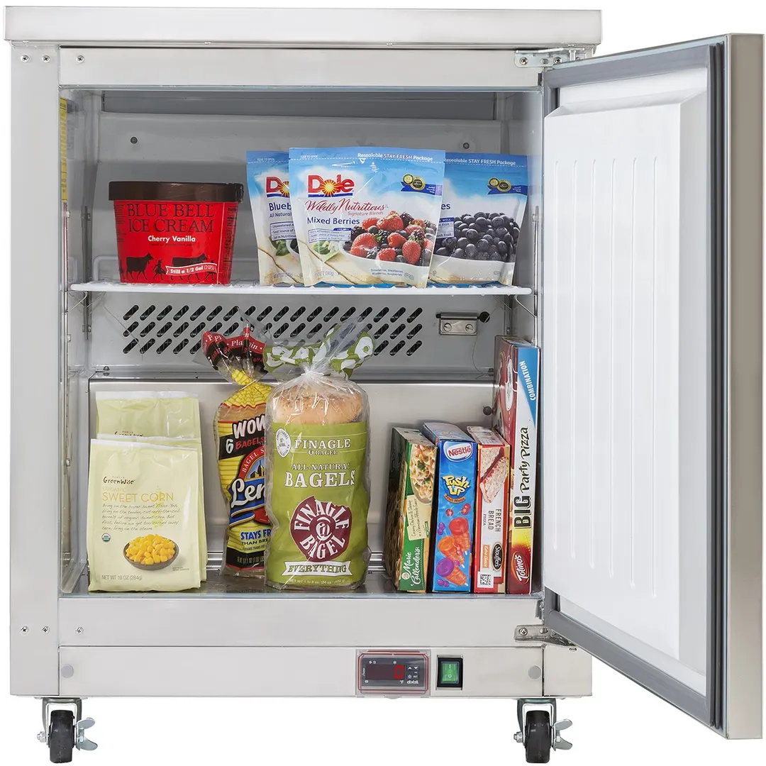 Maxx Cold MXCF27UHC 28" 1-Door Undercounter Freezer, Stainless Steel Exterior, 6.5 cu. ft.