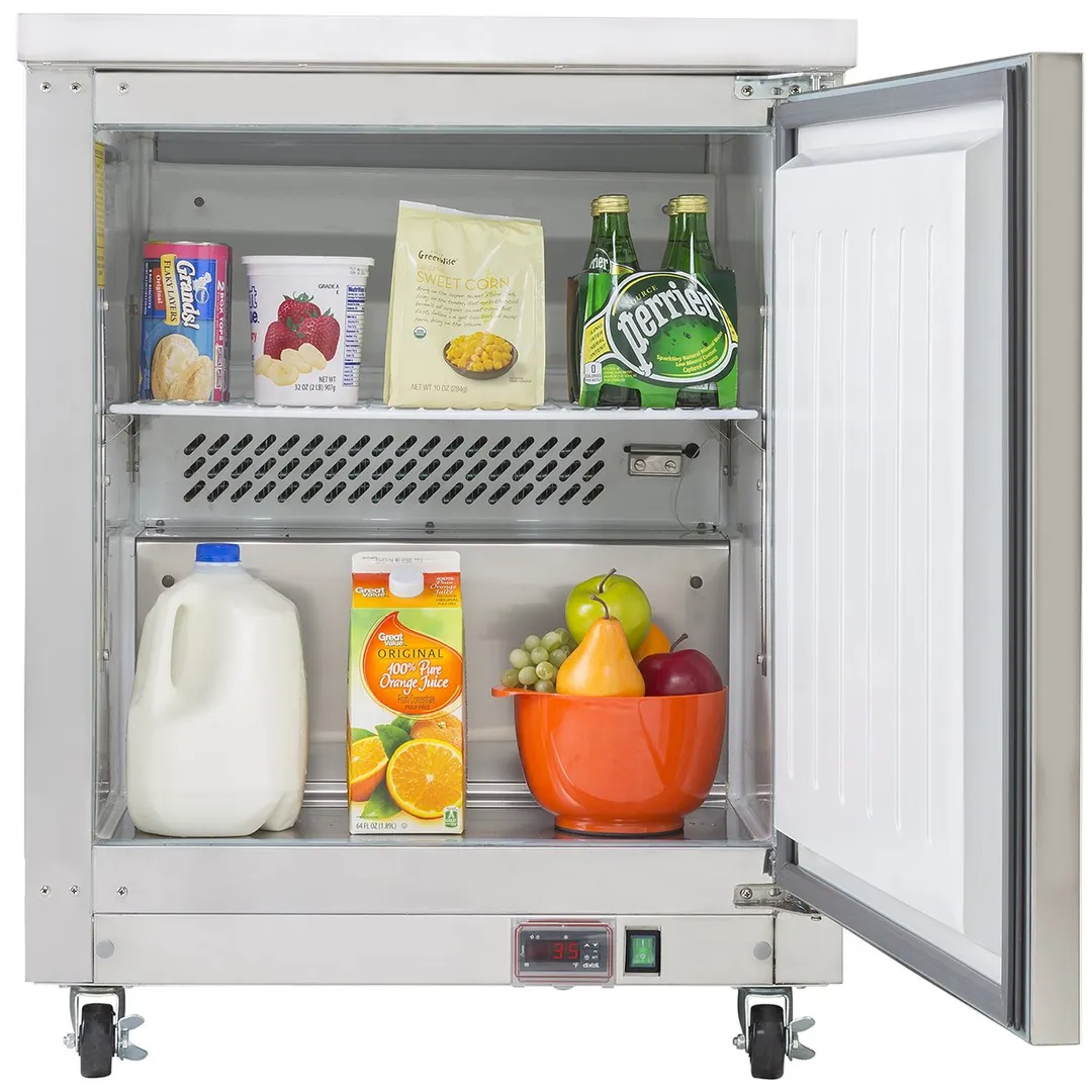 Maxx Cold MXCR27UHC 27.5" 1-Section Undercounter Refrigerator w/ 1 Solid Door, 6.5 cu. ft.