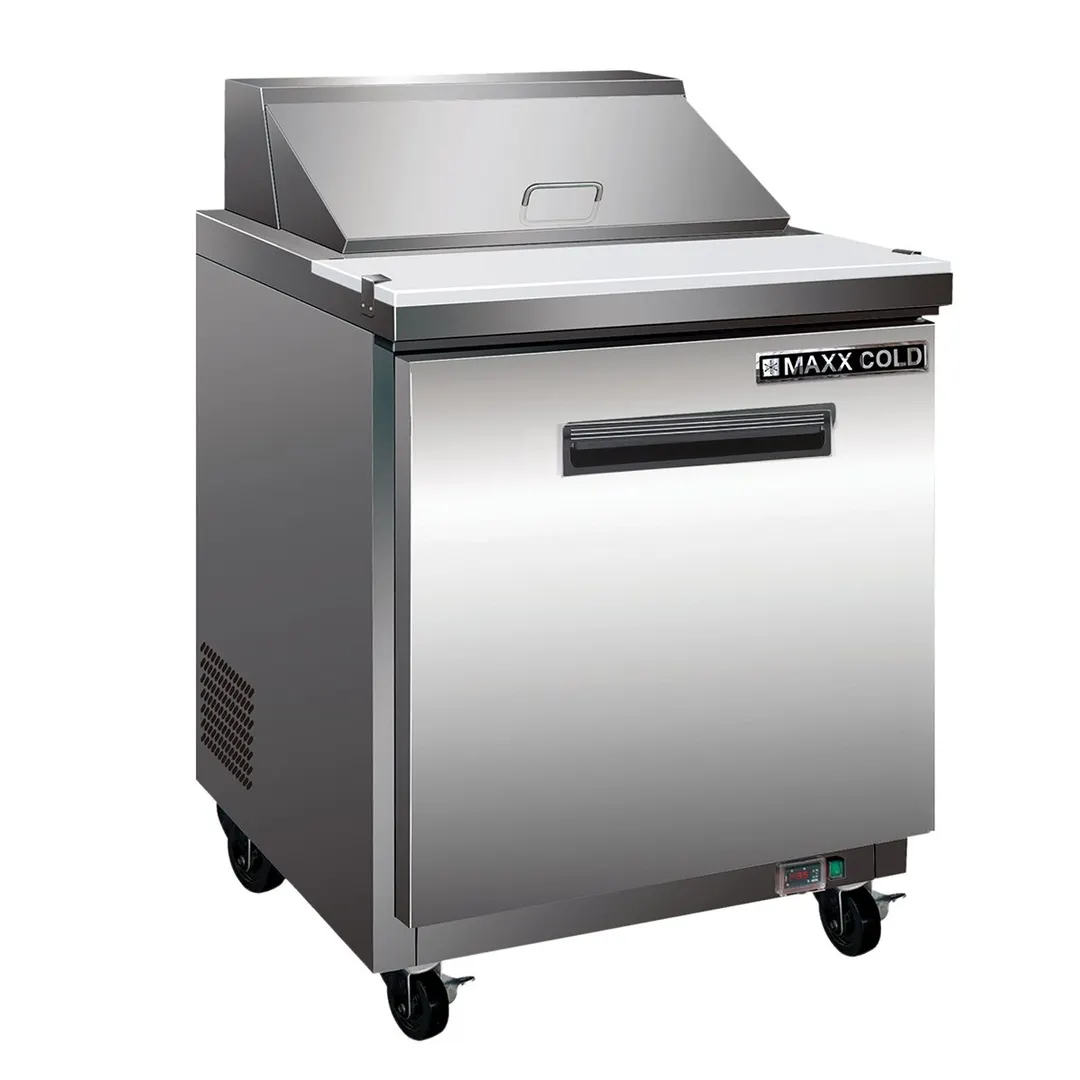 Maxx Cold MXCR29MHC 28" Mega Top Sandwich/Salad Prep Table w/ 1 Door, 7 cu. ft. 
