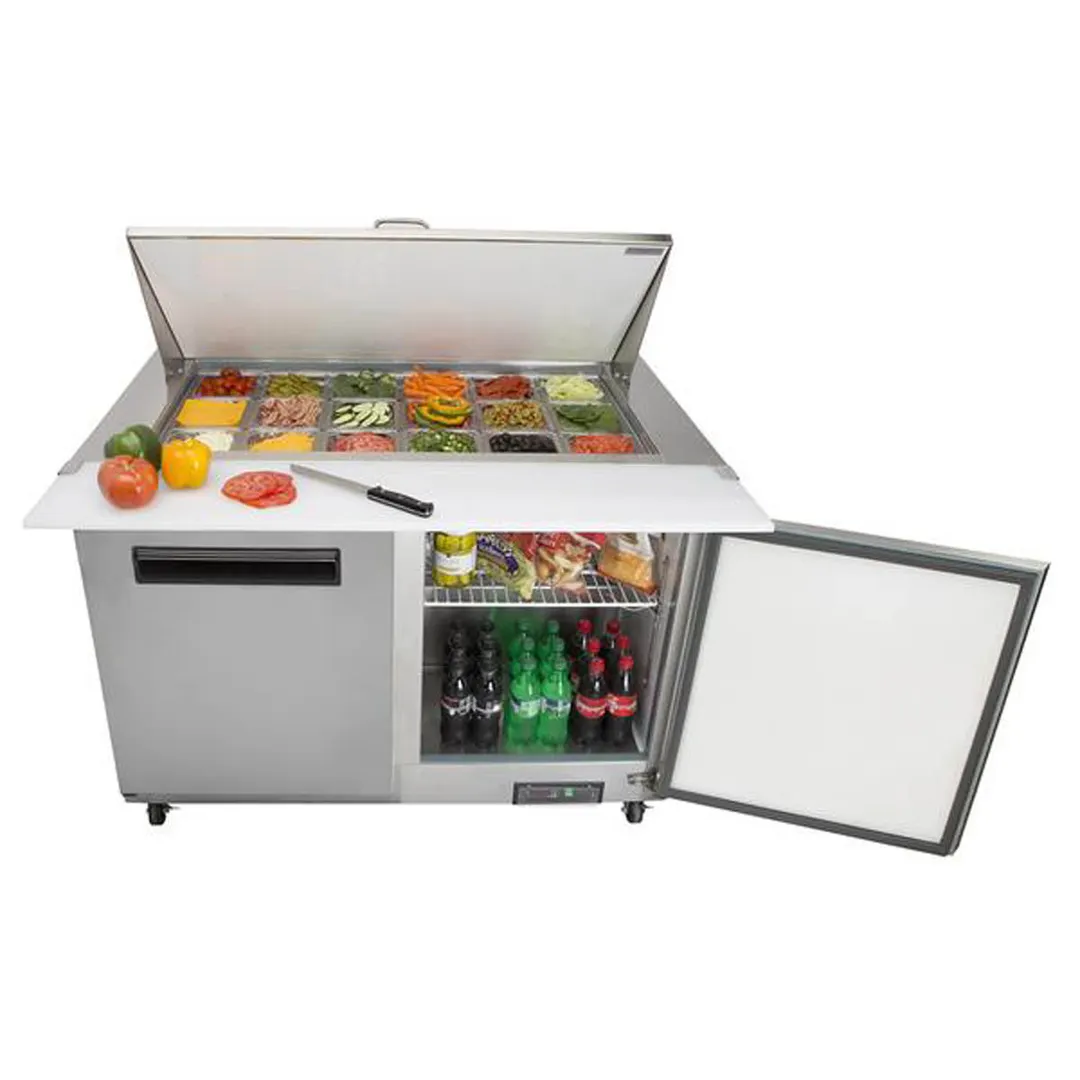 Maxx Cold MXCR48MHC 48" Mega Top Sandwich/Salad Prep Table w/ 2 Doors, 12 cu. ft. 