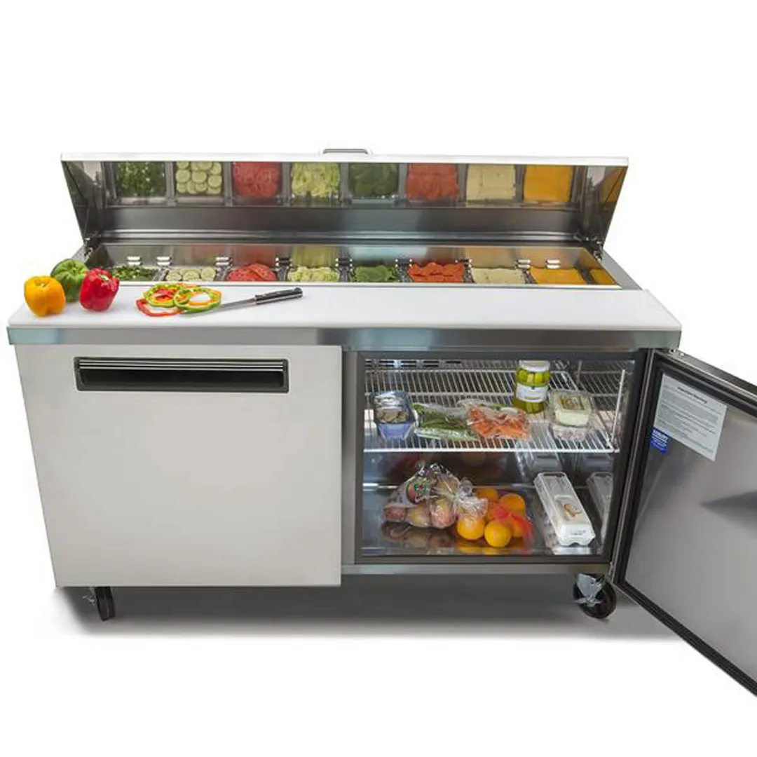 Maxx Cold MXCR48SHC 48" Refrigerated Sandwich/Salad Prep Table w/ 2 Doors, 12 cu. ft. 