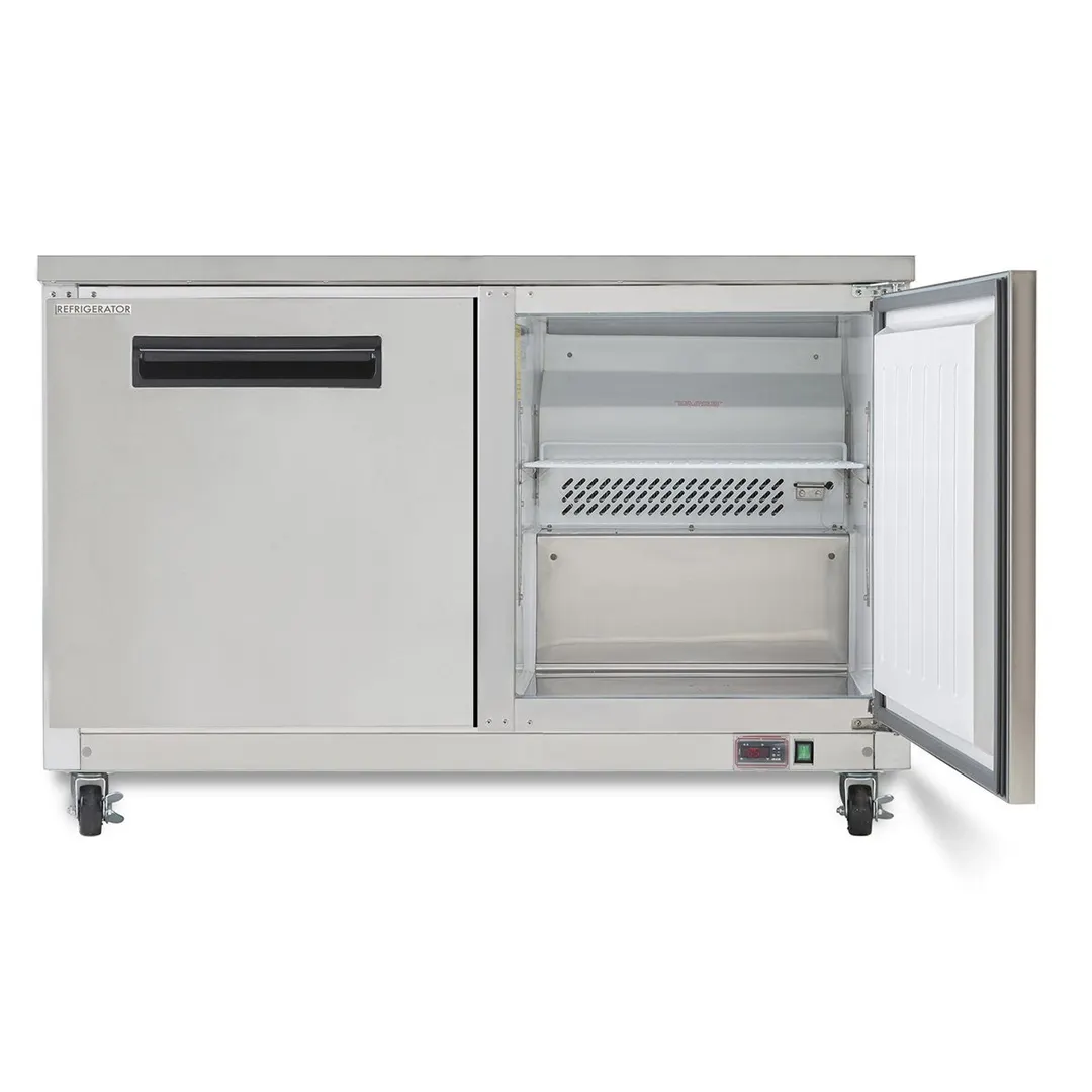 Maxx Cold MXCR48UHC 48" 2-Section Undercounter Refrigerator w/ 2 Solid Doors, 12 cu. ft.
