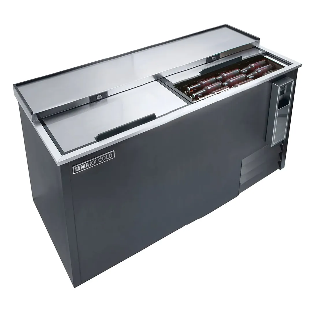 Maxx Cold MXCR65BHC 64" X-Series Bottle Cooler w/ 17.0 cu. ft., Side-Mounted Compressor